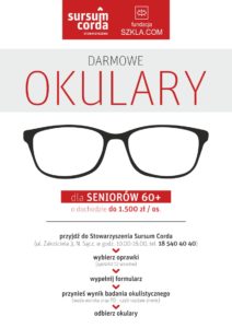 plakat - okulary dla seniora