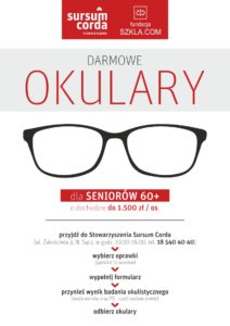 plakat - okulary dla seniora